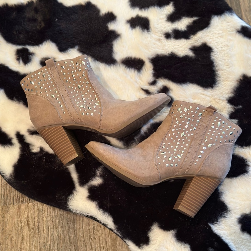 Studded ankle boots